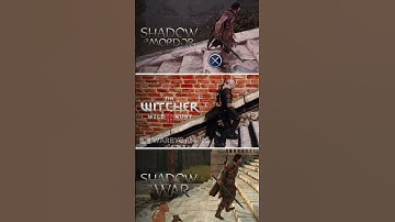 The Witcher 3 vs Shadow of Mordor vs Shadow of War | Stairs Physics