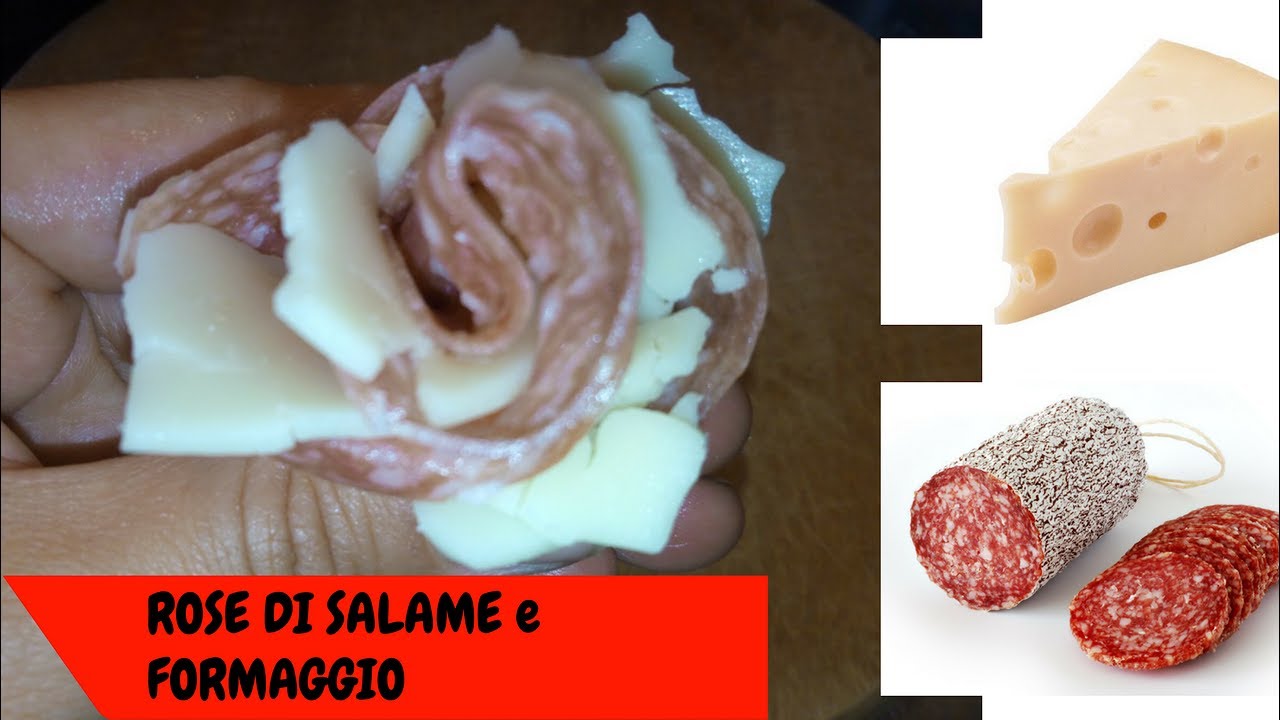 Come Fare le Rose di Salame e Formaggio/How to Make Salami and Cheese