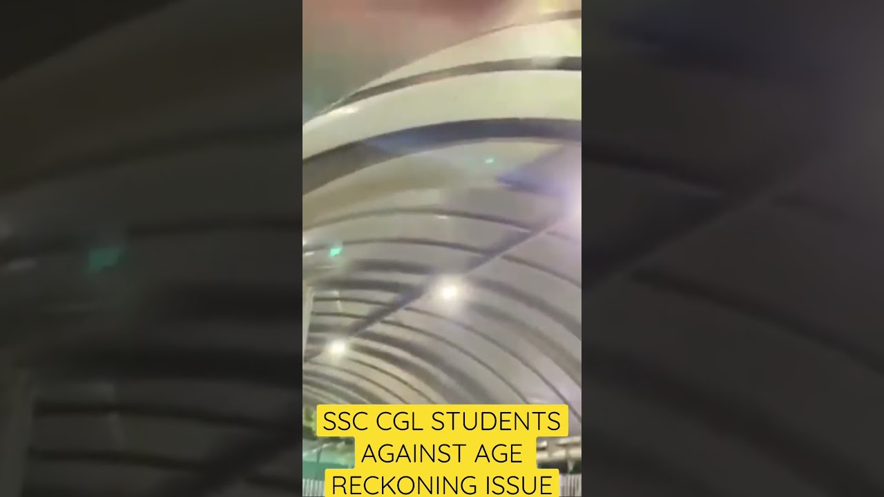 ssc cgl Students adolan against age reckoning issue day and night ssc cgl 2023