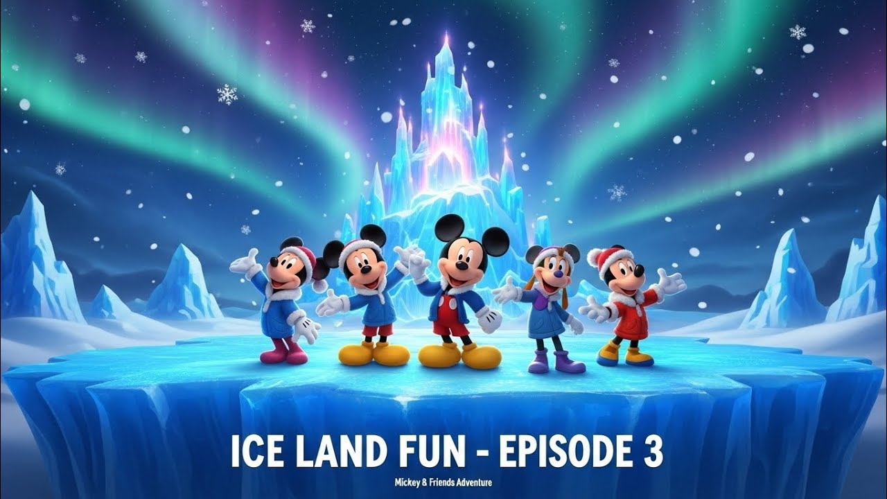 Mickey Mouse & Friends – Iceland Fun Episode 3 | 3D Cartoon Ice Adventure