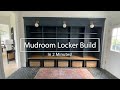 Mudroom Lockers - Timelapse Build in 2 Minutes!