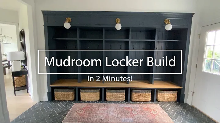Mudroom Lockers - Timelapse Build in 2 Minutes!