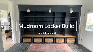 Mudroom Lockers  Timelapse Build in 2 Minutes!