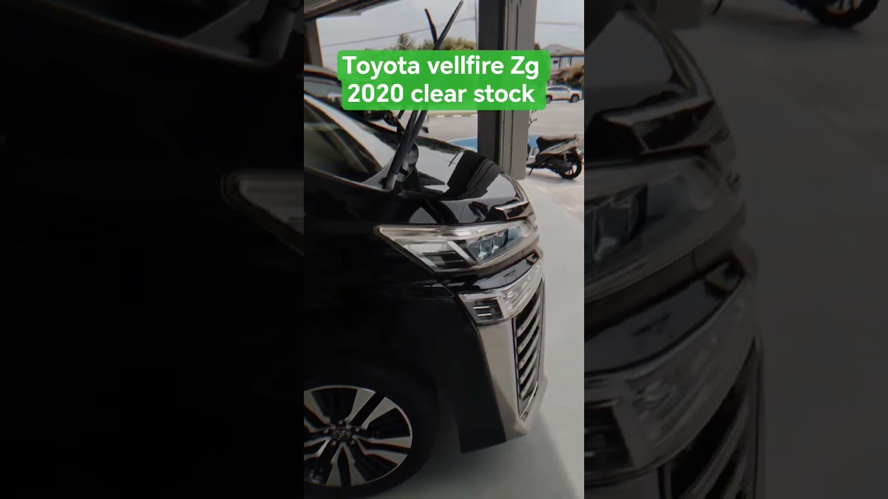 Toyota vellfire Zg 2020 clear stock