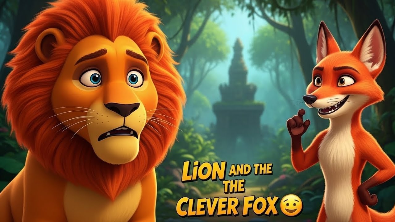 The Clever Jackal Outsmarts the Hungry Lion! 🦁✨ Smart Kids Moral Story