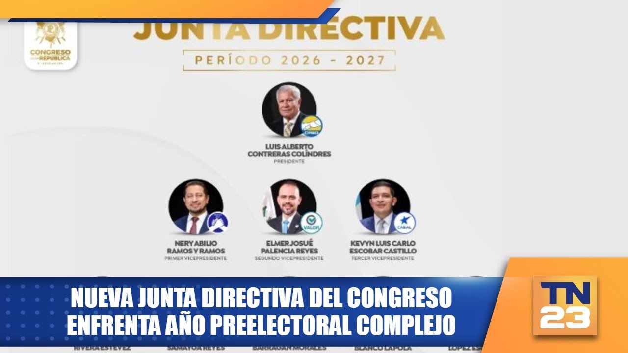 Retos de la nueva Junta Directiva del Congreso