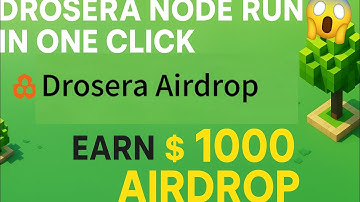 Drosera Node Run by One Click by Nodes Garden.