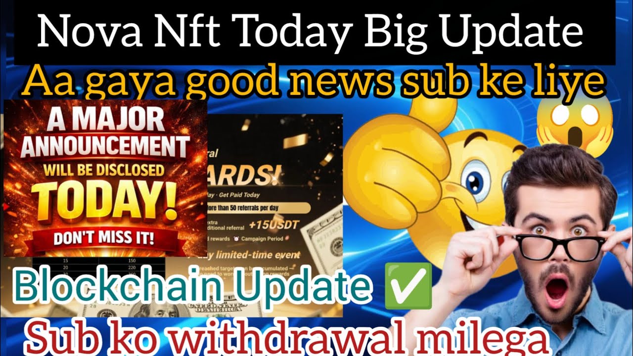 Nova Nft Today New Big Update | Treasure Nft Today New update | How to Diposit in Nova Nft 
