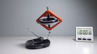 Toy Gyroscope Rises on a TILTED NEEDLE.... #Wow
