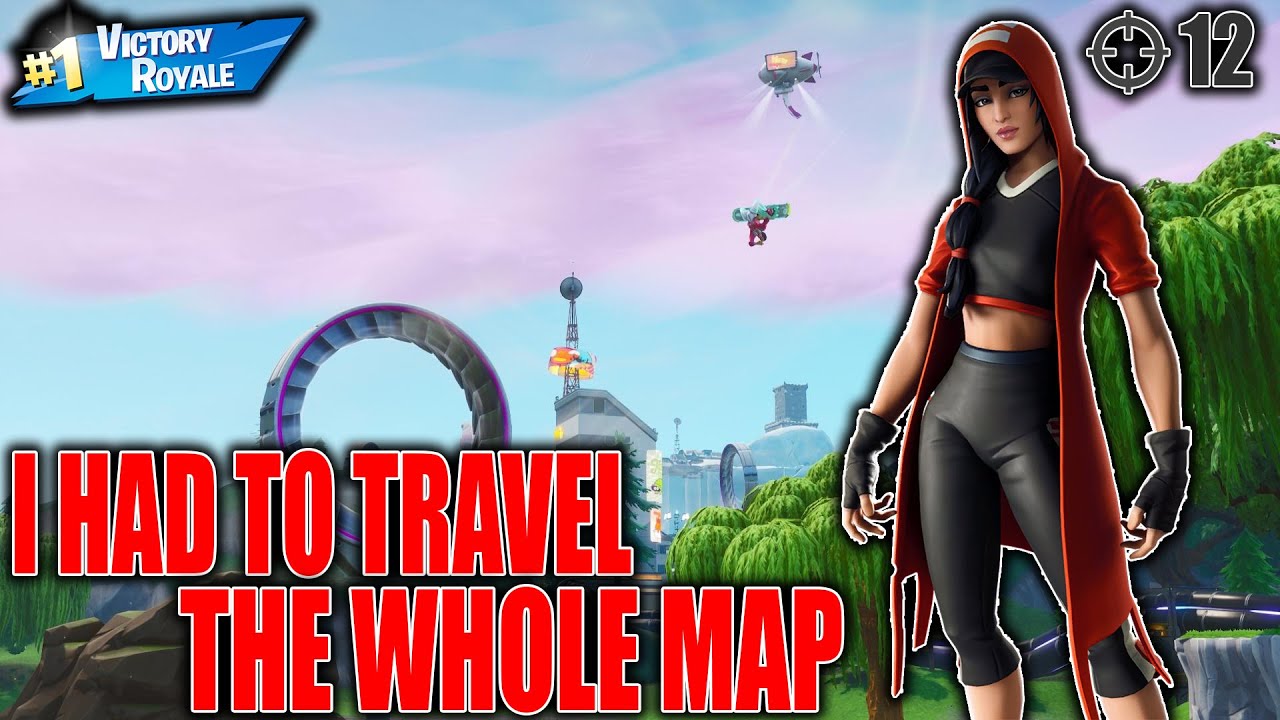 I Had To Cross The Entire Map.. New Clutch Skin Gameplay! Fortnite BR Scuf