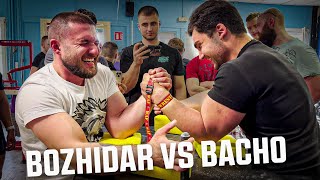 Bozhidar VS Bacho - Armwrestling Sparring in Metz