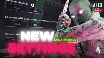 NEW! Settings and Sensitivity no Gyroscope Apex Legends Mobile Indonesia