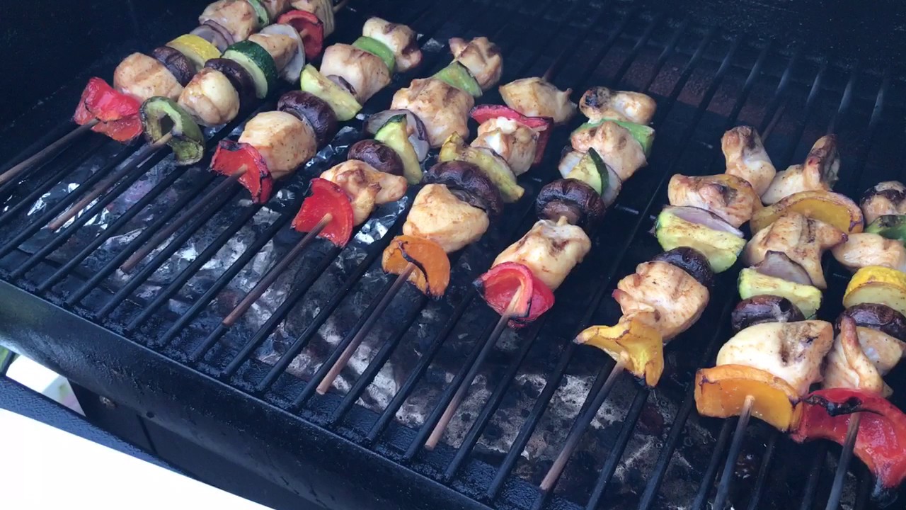 Smoked Chicken Kabobs - YouTube