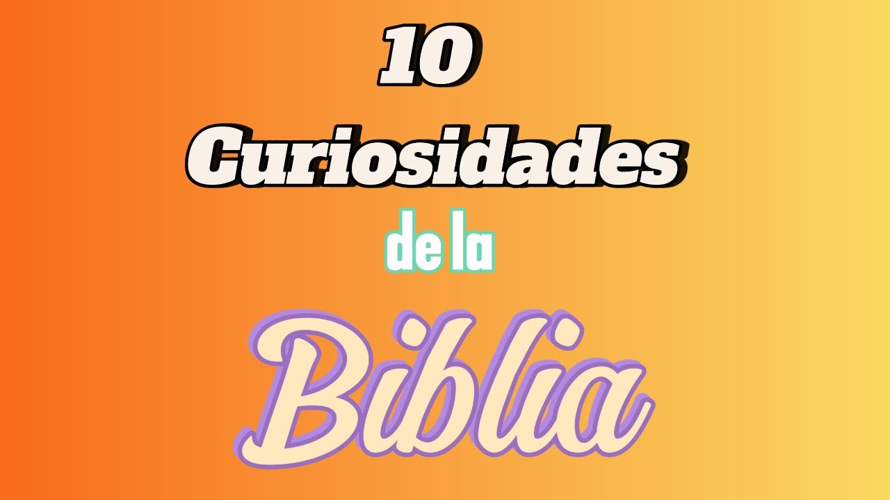 10 datos curiosos de la biblia #jesus #biblia - YouTube