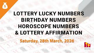 March 28th 2026 - Lottery Lucky Numbers, Birthday Numbers, Horoscope Numbers