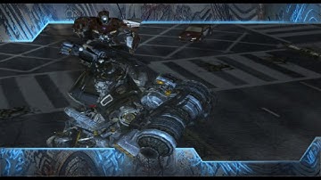 Rescuing Jazz from Decepticon drones in the 2.0 Mod for Transformers:The Game.