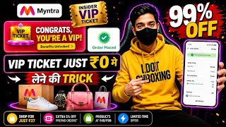 Myntra VIP ticket free shopping | Myntra Free Shopping | Myntra 99% off sale trick | Shein VIP sale