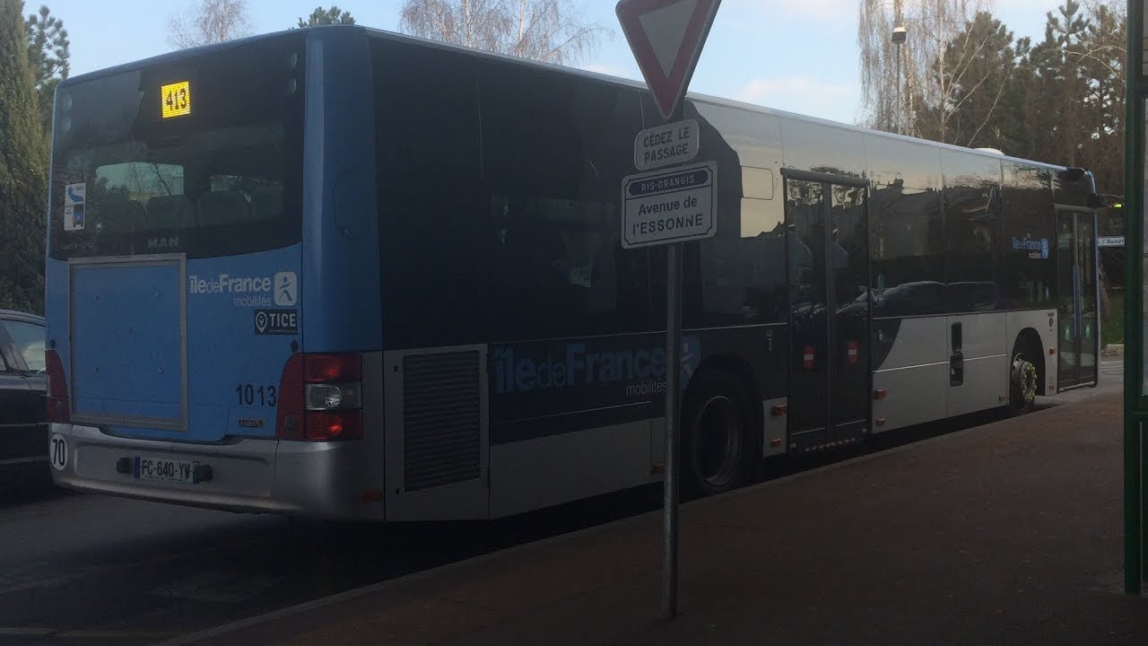 Bus TICE- Ligne 413- Centre Commercial Aunettes_Marinière Lycée - [HD]