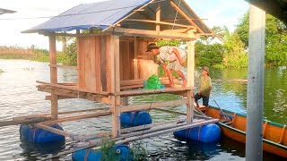 MEMBUAT RAKIT DI TERJANG BANJIR SAMPAI RUMAH KAMPUNG IKUT TENGGELAM