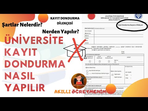 2020 ÜNİVERSİTE KAYIT NASIL DONDURULUR? ŞARTLAR NEDİR?