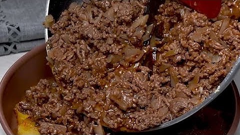 Versez simplement la viande hachée sur les pommes de terre‼ Délicieux et facile
