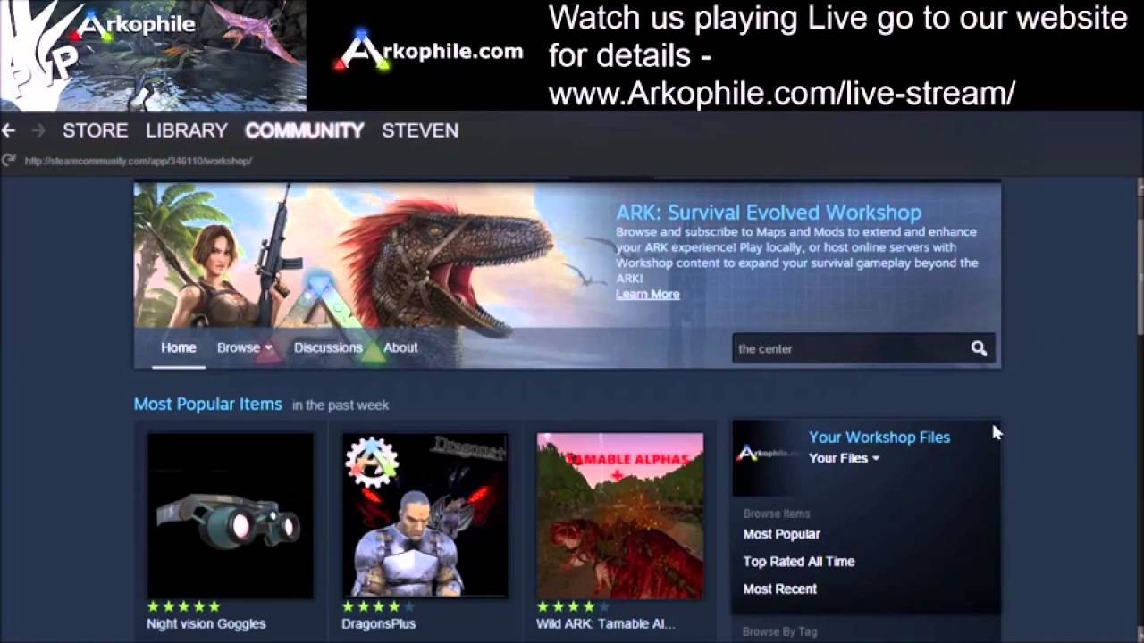 How To Install The Center Map In Ark Survival Evolved Arkophile Youtube