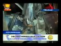 16 heridos deja colisión de cúster de agroindustrial Laredo con camión