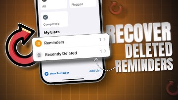 Hoe verwijderde herinneringen op elke iPhone te herstellen | Verwijderde Apple-herinneringen op i...