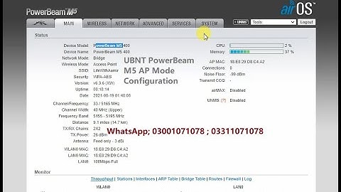 UBNT PowerBeam M5 access point ( AP ) mode configuration in urdu hindi @LifeWithAamir