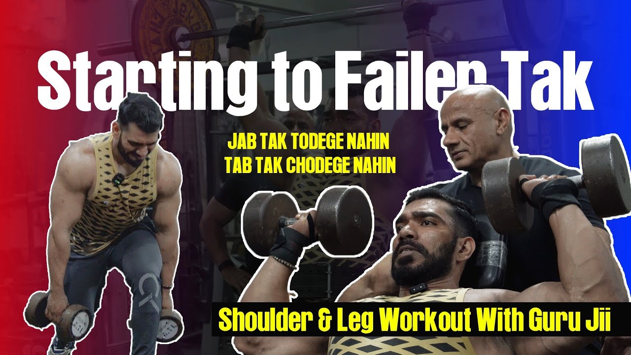 Best Shoulder & Legs workout with Guruji 💪| Gaining series Phase 2 | 3D Shoulder workout