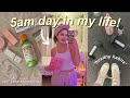 5AM DAY IN MY LIFE! healthy habits, hygiene shopping at target &amp; self care night