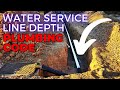 HOW DEEP TO RUN A NEW / REPLACEMENT WATER SERVICE LINE | 2018 IPC | Code Depth for Water Main