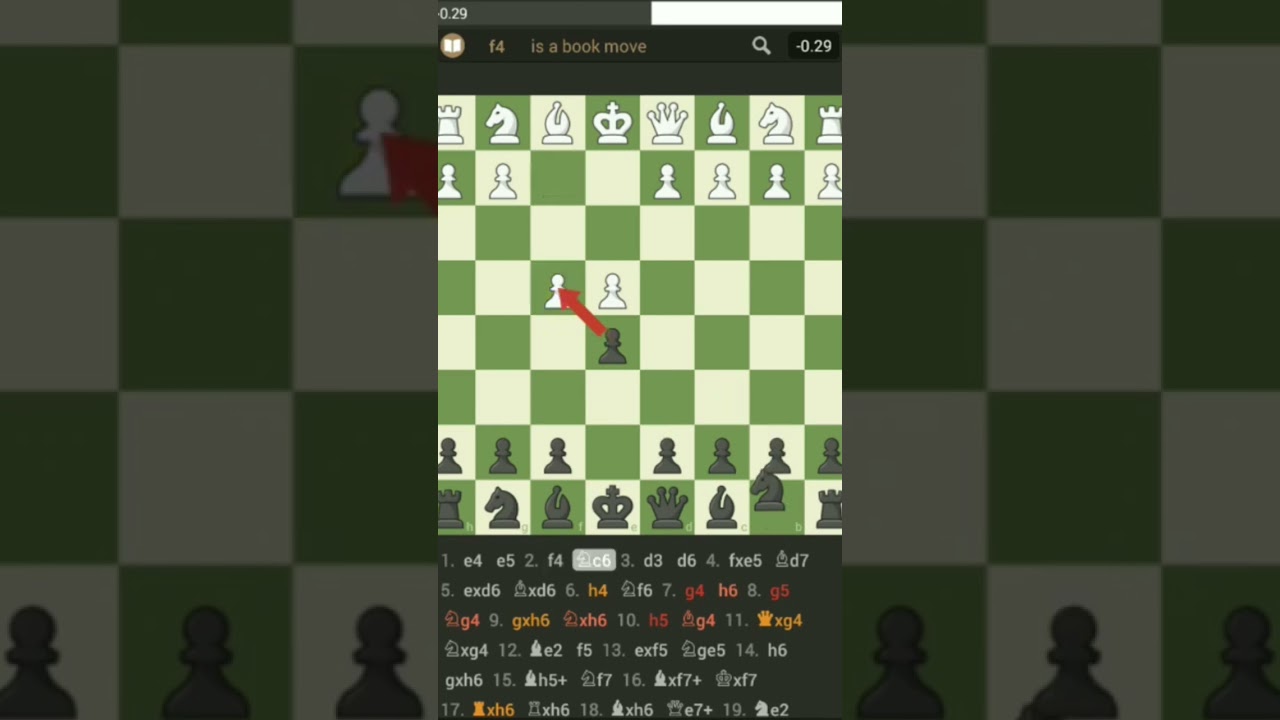 King's Gambit Declined: Queen's Knight Defense1.e4 e5 2.f4 Nc6