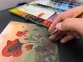 Watercolor painting Ideas for Beginners | Wet in Wet Technique