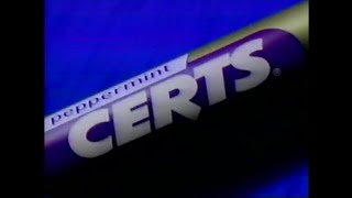 1989 - Certs - Two Mints In One Commercial 
