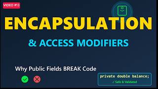 Java Full Stack #13: Encapsulation & Access Modifiers (Step-by-Step)