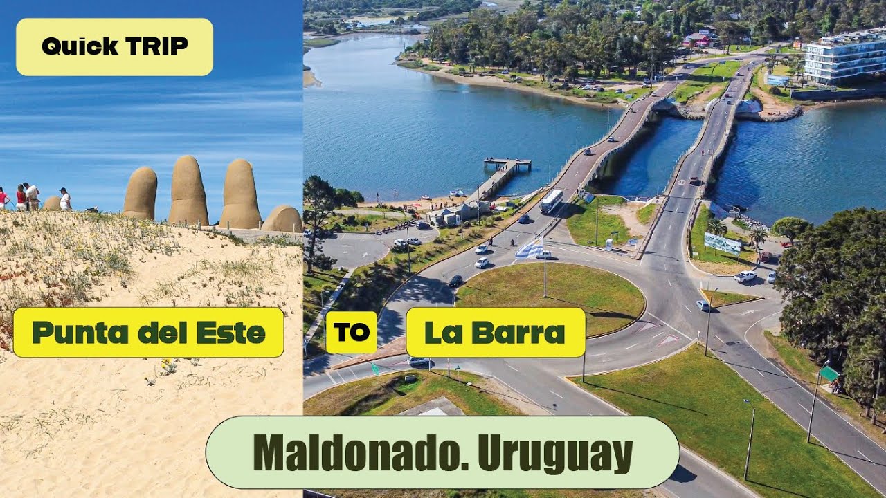 🇺🇾 Quick Trip. Driving from Punta del Este to La Barra de Maldonado. Uruguay.