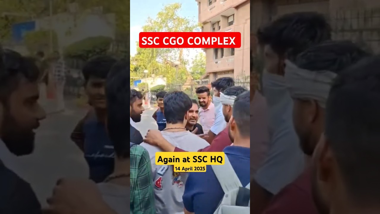 SSC CGO COMPLEX teachers + students vs ssc | protest 