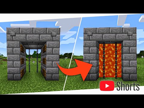 🌋 PUERTA de LAVA en MINECRAFT | Mini Tutoriales #6