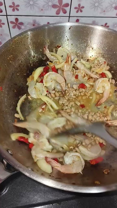 how to cook prawn with fermented soybean paste #food #cooking #recipe #shortvideo #delicious#shorts