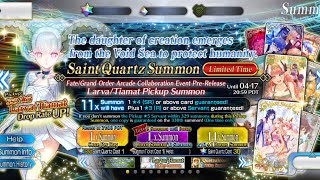 Fate/Grand Order | FGO Arcade Collaboration Event Pre-Release | Larva/Tiamat Pickup Summon