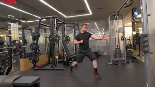 Rotational Staggered Stance Cable Row