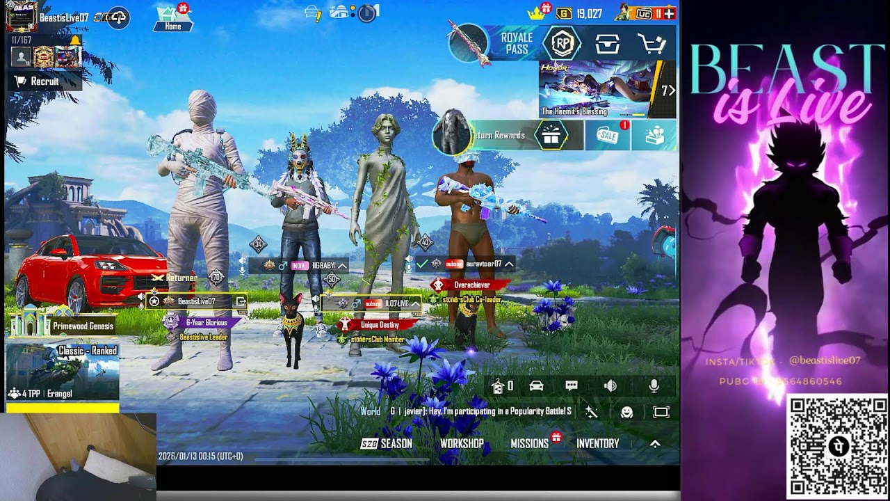 LIVE  -New Update 4.2 Primewood Genesis | BGMI | PUBG MOBILE | 