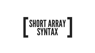 PHP Short Array Syntax & Array Dereferencing