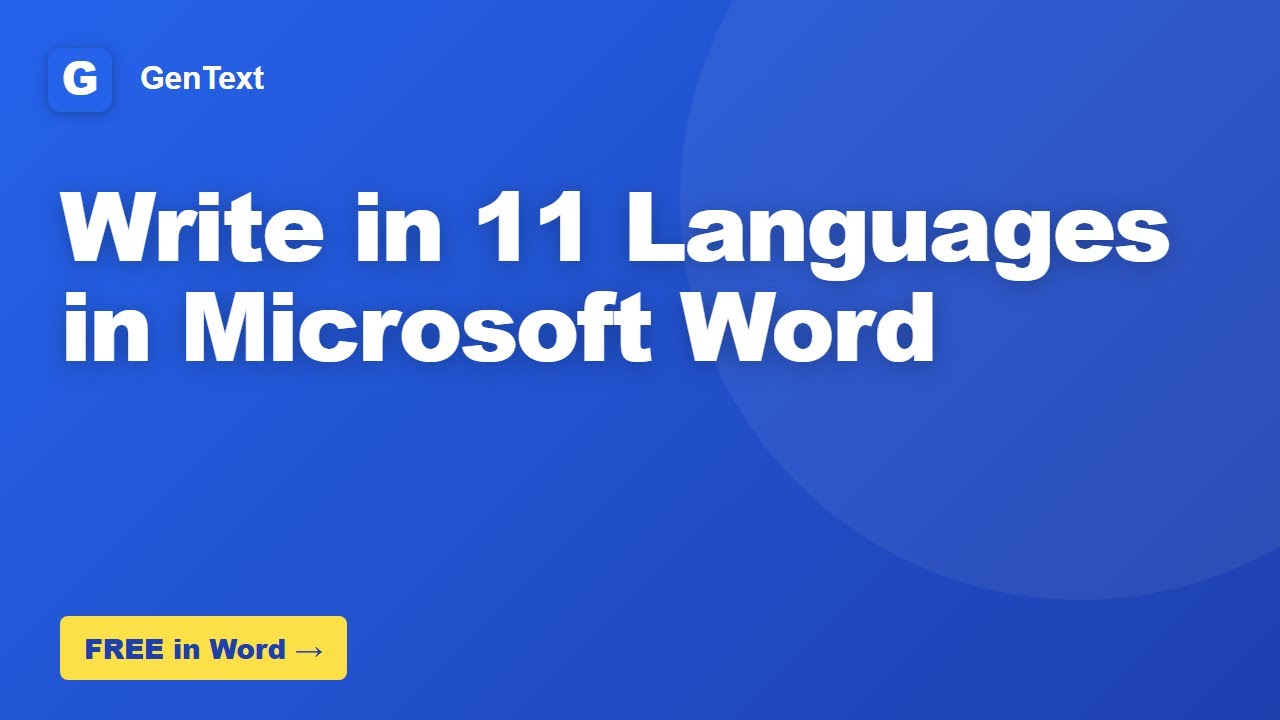 How to Write in 11 Languages in Microsoft Word