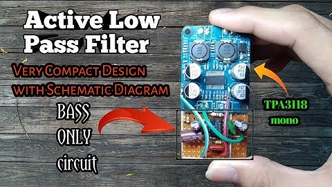 Low Pass Filter/Single Supply heavy bass Active Low Pass Filter with schematic #lowpassfilter