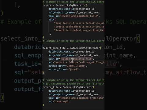 How to Execute SQL Commands in Databricks using Airflow! - YouTube