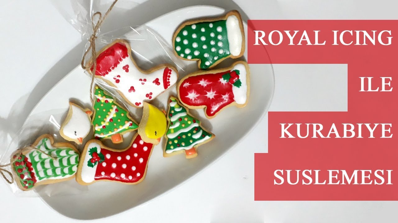 ROYAL ICING İLE YILBAŞI KURABİYESİ NASIL SÜSLENİR |  CHRISTMAS COOKIES DECORATIONS