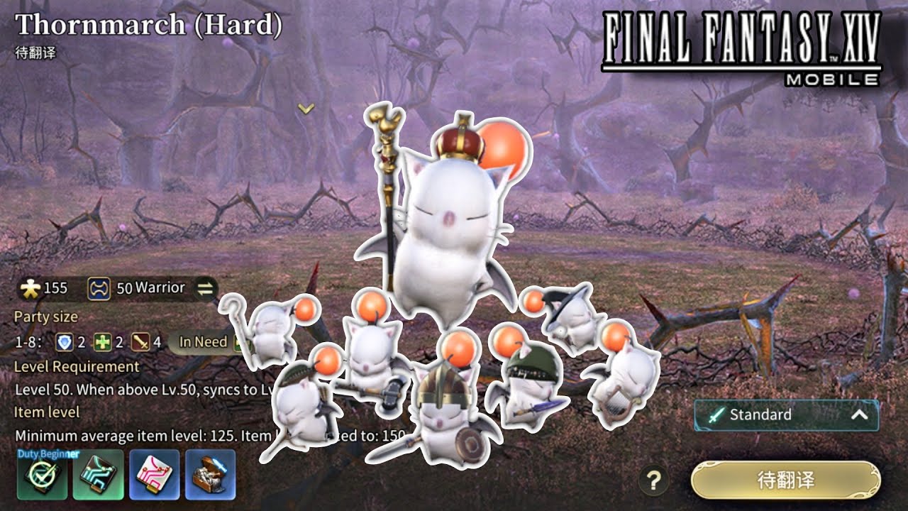Trial: Thornmarch Hard (King Moggle Mog XII) - Final Fantasy 14 Mobile