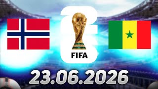 NORWAY - SENEGAL PREDICTION | FIFA WORLD CUP 2026 GROUP I | 23.06.2026